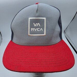RVCA Mens VA All The Way Trucker Hat Mesh Back Breathable Adjustable Comfort